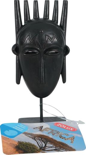 Akvārija dekorācija Zolux Africa Mask Man 352210, melna krās., 4.9 cm, S