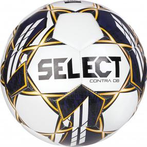 Futbolo kamuolys Select Contra DB V23, 5 dydis, balta sp./violetinė sp.