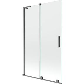 Vonios sienelė Mexen Velar L, 110 cm x 150 cm, brushed gun gray sp./skaidrus