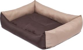 Gyvūno guolis Hobbydog Eco LECBRB1, ruda sp./smėlio sp., XXL