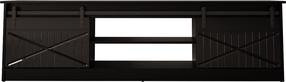 TV staliukas Cama Meble Granero, juoda sp., 35 cm x 200 cm x 56.7 cm