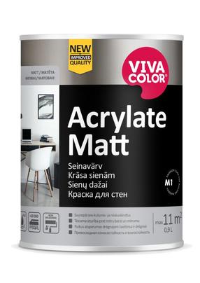 Краска для стен Vivacolor, acrylate matt цв., 0.9 л