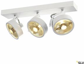 Šviestuvas lubų SLV Kalu, GU10, 3 x 75 W, balta sp. / balta sp.