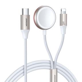 Belaidis įkroviklis Joyroom, Lightning/USB Type-C, balta sp.