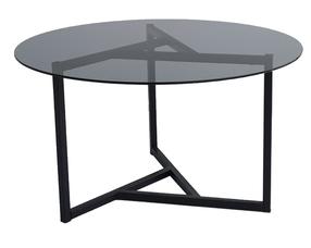 Kavos staliukas Kalune Design Trio S402F, juoda sp., 75 cm x 75 cm x 42 cm