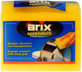 Губка для чистки Arix Splendelli Scouring, желтый цв.