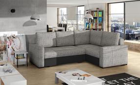 Kampinė sofa Corona Berlin 01, Soft 11, pilka sp., dešininė, 162 x 235 cm x 90 cm