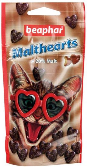 Barības piedevas, vitamīni kaķiem Beaphar Malt Hearts