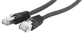 Laidas Gembird SFTP Patch CAT6a PP6A-LSZHCU-BK-0.25M RJ-45 8P8C, RJ-45 8P8C, 0.25 m, juoda sp.