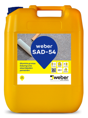 Gruntas giluminis Saint-Gobain Weber SAD-54, balta sp., 20 l