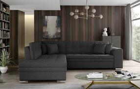 Kampinė sofa Pieretta Inari 96, tamsiai pilka sp., kairinė, 205 x 260 cm x 80 cm