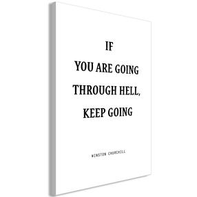 Reprodukcija Artgeist Power of Words - Winston Churchill's Motivational Quote, m-a-0855-b-a, 40 cm x 60 cm