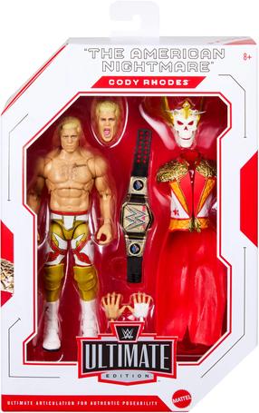 Mängukujuke, koos tarvikutega Mattel WWE Ultimate Edition Cody Rhodes JHV89, pruun v./kuldne v./punane v.