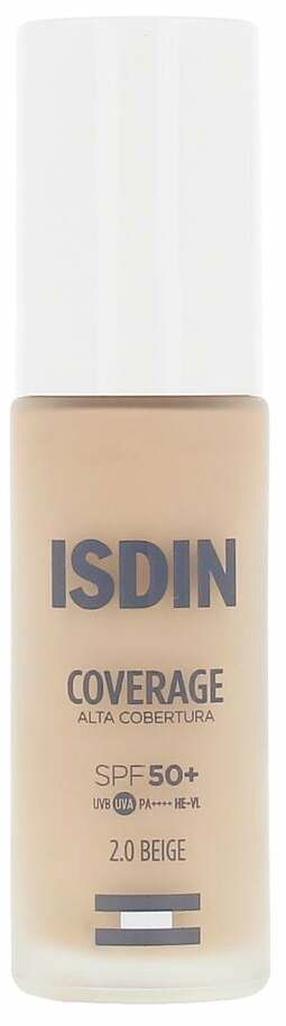 Основа под макияж Isdin Coverage, SPF 50+, 2.0-beige, 30 г