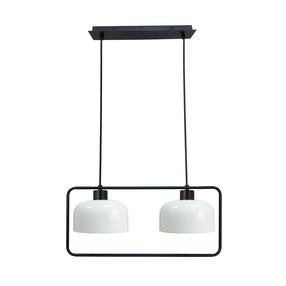 Светильник навесной Candellux Lighting Zodiac, E27, 2 x 40 Вт, белый цв. / черный цв.