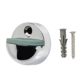 Durvju atbalsts Haushalt DS039CC, 3.4 cm, Ø 4.5 cm, gumija/tērauds, hroma krās.