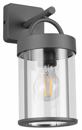 Sieninis lauko šviestuvas Reality Almeria, 28W, E27, IP44, antracito sp., 12.5 cm x 29 cm