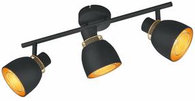 Šviestuvas lubų Reality Punch R80813032, E14, 3 x 10 W, juoda sp. / juoda sp.