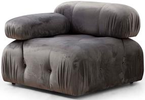 Krėslas Hanah Home Bubble L1, pilka sp., 95 cm x 95 cm x 75 cm