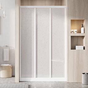 Dušo durys Ravak SuperNOVA ASDP3-110, 110 cm x 198 cm, balta sp./plastmasinis