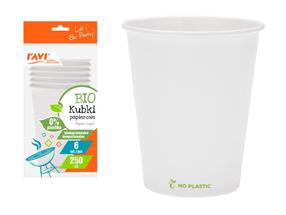 Ühekordne tass Simple Solution Bio 30309, 250 ml, 6 tk