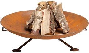 Laužavietė - ugniakuras GrillSymbol Alta XL, 90 cm x 90 cm x 26 cm