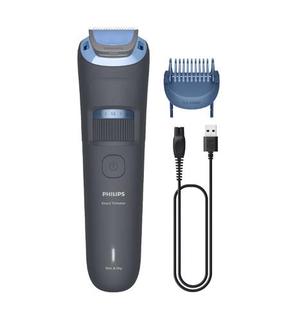 Триммер для бороды Philips 3000 BT3617/15, li-ion, синий цв./серый цв.