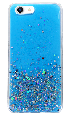 Чехол для телефона Fusion Accessories Glue Glitter, синий цв., Apple