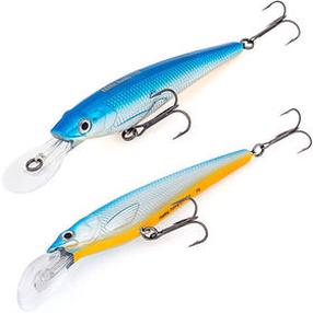 Vobleris Akara Buddy B110F-A12, 11 cm, 16 g, mėlyna sp./sidabro sp./geltona sp.