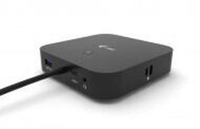 Dokstacija i-Tec USB-C Dual Display Docking Station with Power Delivery, melna krās.