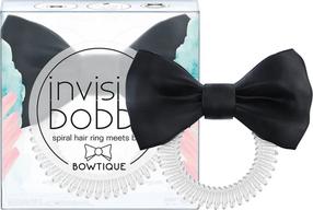 Matu gumija Invisibobble Bowtique, caurspīdīga krās./melna krās.