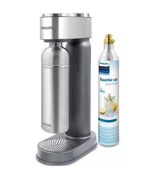 Машина для производства газированных напитков Philips ADD4905SV/10, 23.95 см, 1 л, серебристый цв.