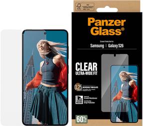Telefono apsauginis stiklas PanzerGlass Ultra-Wide Fit Samsung Galaxy S26, -, 6.3 "