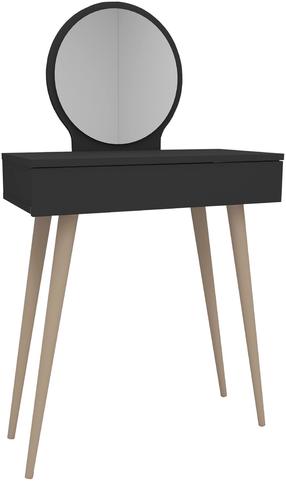 Kosmetinis staliukas Kalune Design Siena 550ARN2777, antracito sp., 129.2 cm x 35 cm x 72 cm