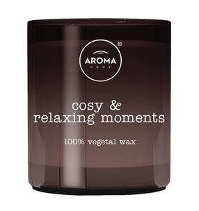 Свеча, ароматическая Aroma Cosy & Relaxing, 160 г, коричневый цв.