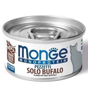 Влажный корм для кошек Monge Monoprotein Flakes Of Only, мясо буйвола, 0.08 кг