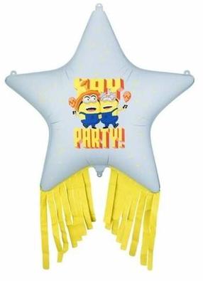 Balionas figūrinis PartyDeco Minions, mėlyna sp./geltona sp.