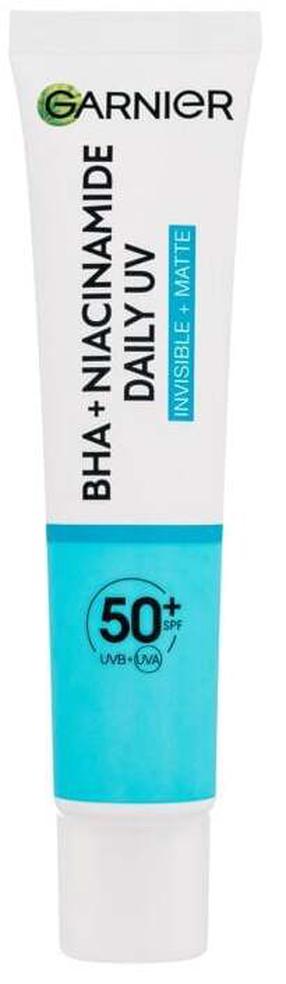 Sejas šķidrums Garnier Pure Active BHA + Niacinamide Daily UV Anti-Imperfection, 40.0 ml, SPF 50+