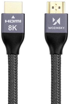Kaabel Wozy Durable Silver WHDMI-30 HDMI 2.1, HDMI 2.1, 3 m, hõbe v.