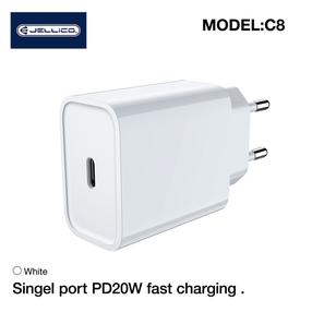 Kelioninis įkroviklis Jellico C8, USB Type C, balta sp., 20 W