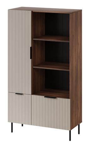 Vitrina Cama Meble Almera, riešuto sp./kašmyro sp., 42 cm x 90 cm x 165 cm