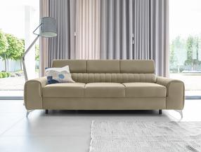 Sofa Laurence Nube 20, šviesiai ruda sp., 97 x 261 cm x 105 cm