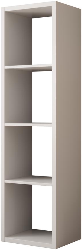 Knygų lentyna ADRK Cleo II, balta sp., 150 cm x 40.5 cm x 33 cm