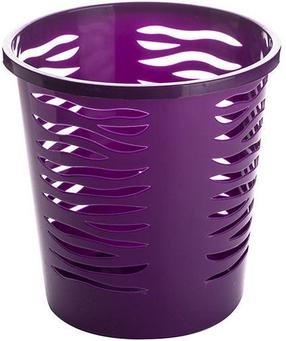 Šiukšliadėžė Branq Zebra, violetinė sp., 10 l, 26.5 cm x 26 cm