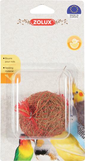 Putnu ligzdas materiāls Zolux Coconut Fibre, 7 cm x 7 cm x 10 cm
