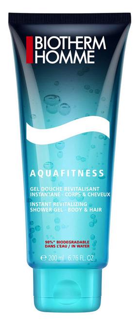 Kūno prausimosi želė vyrams Biotherm Homme Aquafitness Revitalizing, 200 ml