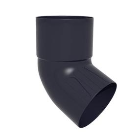 Lietvamzdžio alkūnė Scala, 67 °, Ø 8 cm, polivinilchloridas (pvc), juoda sp.