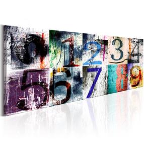 Reproduktsioon Artgeist Colourful Numbers, m-c-0116-b-a, 135 cm x 45 cm