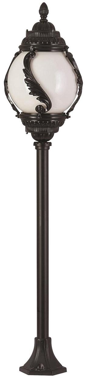 Brīvi stāvošs āra gaismeklis Opviq BSU-68182-BSY-M1-B, 60W, E27, IP65, melna krās., 30 cm x 110 cm