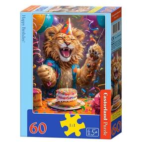 Dėlionė Castorland Happy Birthday, 32 cm x 23 cm, 60 vnt., įvairių spalvų